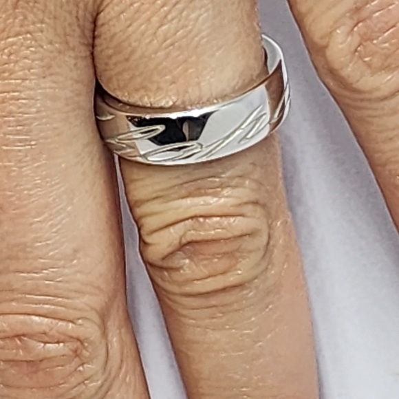 Chopard Chopardissimo Signature 18k 750 White Gold Band Ring Size 6 - Picture 6 of 7